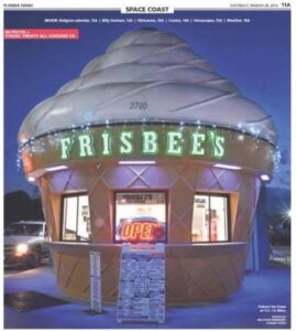 picture of building shaped like an ice cream cone.
