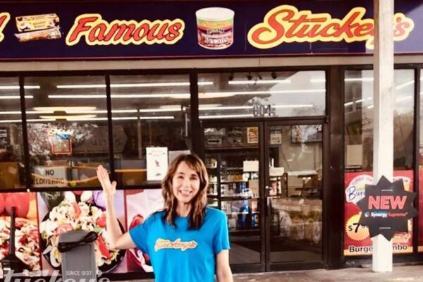 Stephanie Stuckey standing outside of the Stuckey's in Welsh Louisiana.