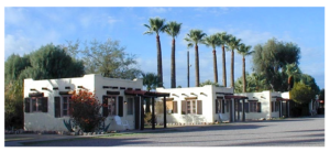 Photo of the cabins sometime around 2010.