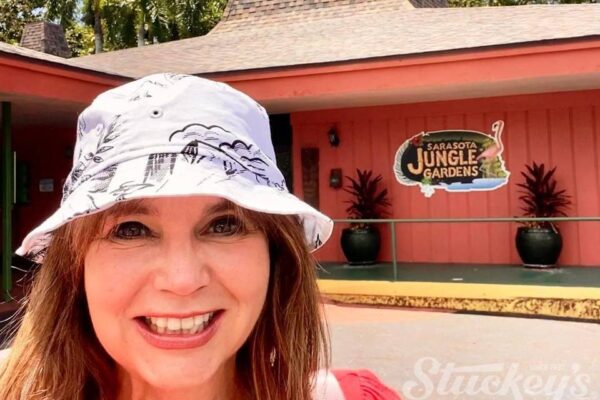 Stephanie outside of Jungle Gardens