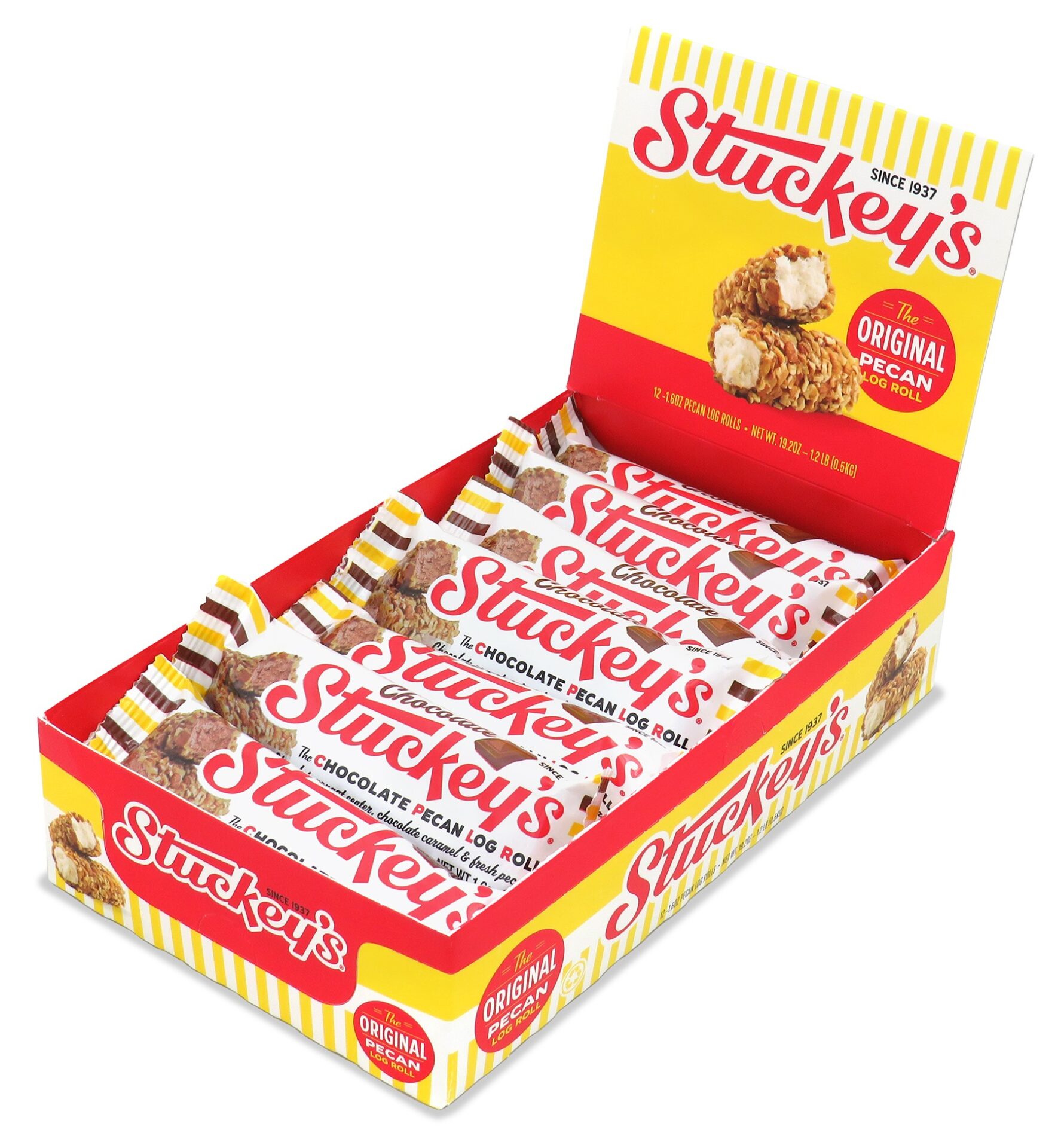 Stuckey's 1.6 oz Chocolate Pecan Log Rolls (12 count)